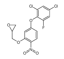 2-[[5-(2,4-dichloro-6-fluorophenoxy)-2-nitrophenoxy]methyl]oxirane结构式