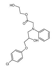 {[3-(4-Chloro-phenoxy)-2-hydroxy-propyl]-phenyl-amino}-acetic acid 2-hydroxy-ethyl ester Structure