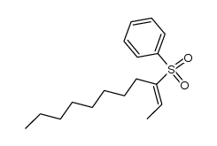 (E)-3-benzenesulfonyl-2-undecene结构式