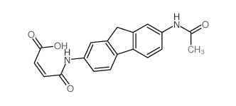 (Z)-3-[(7-acetamido-9H-fluoren-2-yl)carbamoyl]prop-2-enoic acid structure