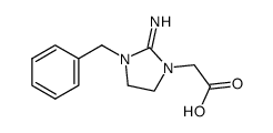 2-(3-benzyl-2-iminoimidazolidin-1-yl)acetic acid Structure