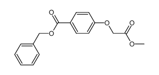 Methyl a-(4-benzyloxycarbonylphenoxy)acetate结构式