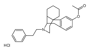 Morphinan-3-ol,17-phenethyl-,acetate (ester),hydrochloride,(-)结构式