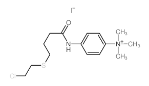 Benzenaminium,4-[[4-[(2-chloroethyl)thio]-1-oxobutyl]amino]-N,N,N-trimethyl-, iodide (1:1) structure