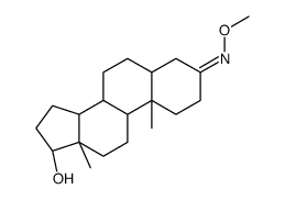 17β-Hydroxy-5α-androstan-3-one O-methyl oxime Structure