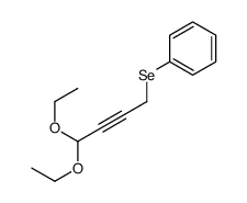 4,4-diethoxybut-2-ynylselanylbenzene Structure