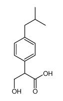 Benzeneacetic acid,-alpha--(hydroxymethyl)-4-(2-methylpropyl)- (9CI) Structure