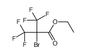 ethyl 2-bromo-3,3,3-trifluoro-2-(trifluoromethyl)propanoate结构式