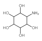 D-myo-Inositol,1-amino-1-deoxy- (9CI)结构式