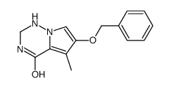 5-methyl-6-phenylmethoxy-2,3-dihydro-1H-pyrrolo[2,1-f][1,2,4]triazin-4-one结构式