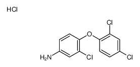 3-chloro-4-(2,4-dichlorophenoxy)aniline,hydrochloride Structure