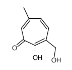 2-hydroxy-3-(hydroxymethyl)-6-methylcyclohepta-2,4,6-trien-1-one Structure