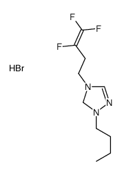 1-butyl-4-(3,4,4-trifluorobut-3-enyl)-1,5-dihydro-1,2,4-triazol-1-ium,bromide结构式