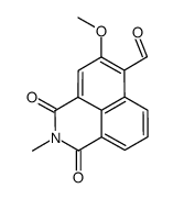 2,3-dihydro-5-methoxy-2-methyl-1,3-dioxo-1H-benz[de]isoquinoline-6-carbaldehyde Structure