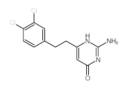 4(3H)-Pyrimidinone,2-amino-6-[2-(3,4-dichlorophenyl)ethyl]- structure
