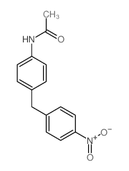 N-[4-[(4-nitrophenyl)methyl]phenyl]acetamide结构式
