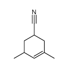 3,5-二甲基-3-环己烯-1-腈结构式