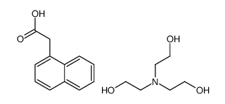 naphthalene-1-acetic acid, compound with 2,2',2''-nitrilotriethanol (1:1)结构式