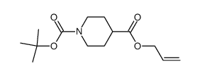 allyl 1-tert-butoxycarbonyl-4-piperidinecarboxylate结构式