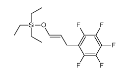 triethyl-[3-(2,3,4,5,6-pentafluorophenyl)prop-1-enoxy]silane结构式