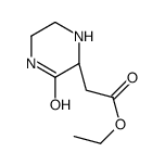 2-Piperazineaceticacid,3-oxo-,ethylester,(2S)-(9CI)结构式