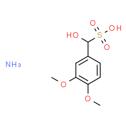 ammonium alpha-hydroxy-3,4-dimethoxytoluene-alpha-sulphonate structure