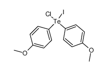 chloroiodobis(4-methoxyphenyl)-l4-tellane结构式