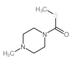 1-Piperazinecarbothioicacid, 4-methyl-, S-methyl ester structure