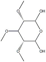 5-C-Hydroxy-2-O,3-O,4-O-trimethyl-D-xylopyranose结构式
