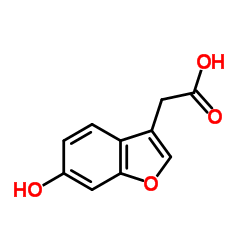 (6-Hydroxy-1-benzofuran-3-yl)acetic acid Structure