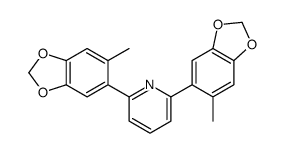 2,6-bis(6-methyl-1,3-benzodioxol-5-yl)pyridine结构式