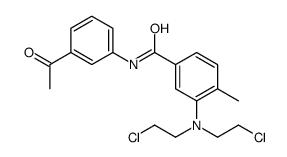 3'-Acetyl-3-[bis(2-chloroethyl)amino]-4-methylbenzanilide Structure