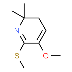 Pyridine, 2,3-dihydro-5-methoxy-2,2-dimethyl-6-(methylthio)- (9CI) Structure