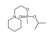 1-[2-[methyl(propan-2-yloxy)phosphoryl]oxyethyl]piperidine Structure
