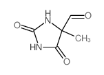 4-methyl-2,5-dioxo-imidazolidine-4-carbaldehyde structure