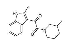 1-(2-methyl-1H-indol-3-yl)-2-(3-methylpiperidin-1-yl)ethane-1,2-dione Structure