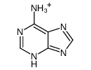 7H-purin-3-ium-6-amine结构式