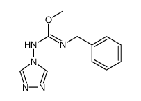 methyl N'-benzyl-N-(1,2,4-triazol-4-yl)carbamimidate结构式