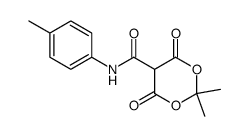 2,2-dimethyl-4,6-dioxo-N-(p-tolyl)-1,3-dioxane-5-carboxamide Structure