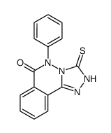 5-phenyl-s-triazolo<3,4-a>phthalazin-(5H)-6-one-3-thione结构式
