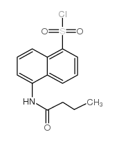 5-BUTYRYLAMINONAPHTHALENE-1-SULFONYLCHLORIDE Structure