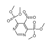 4,6-bis(dimethoxyphosphoryl)-5-nitropyrimidine结构式