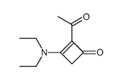 2-Acetyl-3-(diethylamino)-2-cyclobuten-1-on结构式