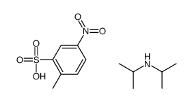 2-methyl-5-nitrobenzenesulfonic acid,N-propan-2-ylpropan-2-amine Structure
