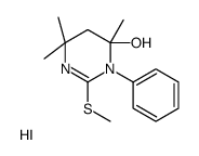 4,6,6-trimethyl-2-methylsulfanyl-3-phenyl-5H-pyrimidin-4-ol,hydroiodide Structure