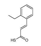 (E)-3-(2-ethylphenyl)prop-2-enethioic S-acid结构式