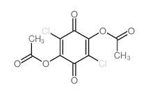 (4-acetyloxy-2,5-dichloro-3,6-dioxo-1-cyclohexa-1,4-dienyl) acetate structure
