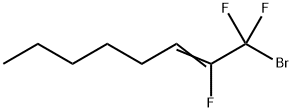 1-Bromo-1,1,2-trifluoro-2-octene structure