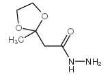 2-(2-methyl-1,3-dioxolan-2-yl)acetohydrazide structure