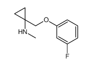 Cyclopropanamine, 1-[(3-fluorophenoxy)methyl]-N-methyl- (9CI)结构式